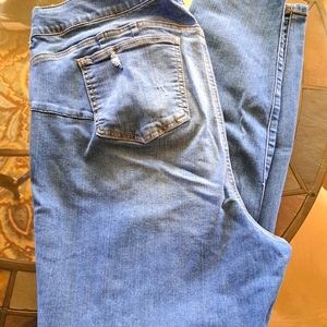 Torrid 22 Tall Distressed Light Blue Jeans